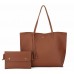 Women's Faux Leather Tote Shoulder Purses Bag for women, Big Capacity Tassel Handbag